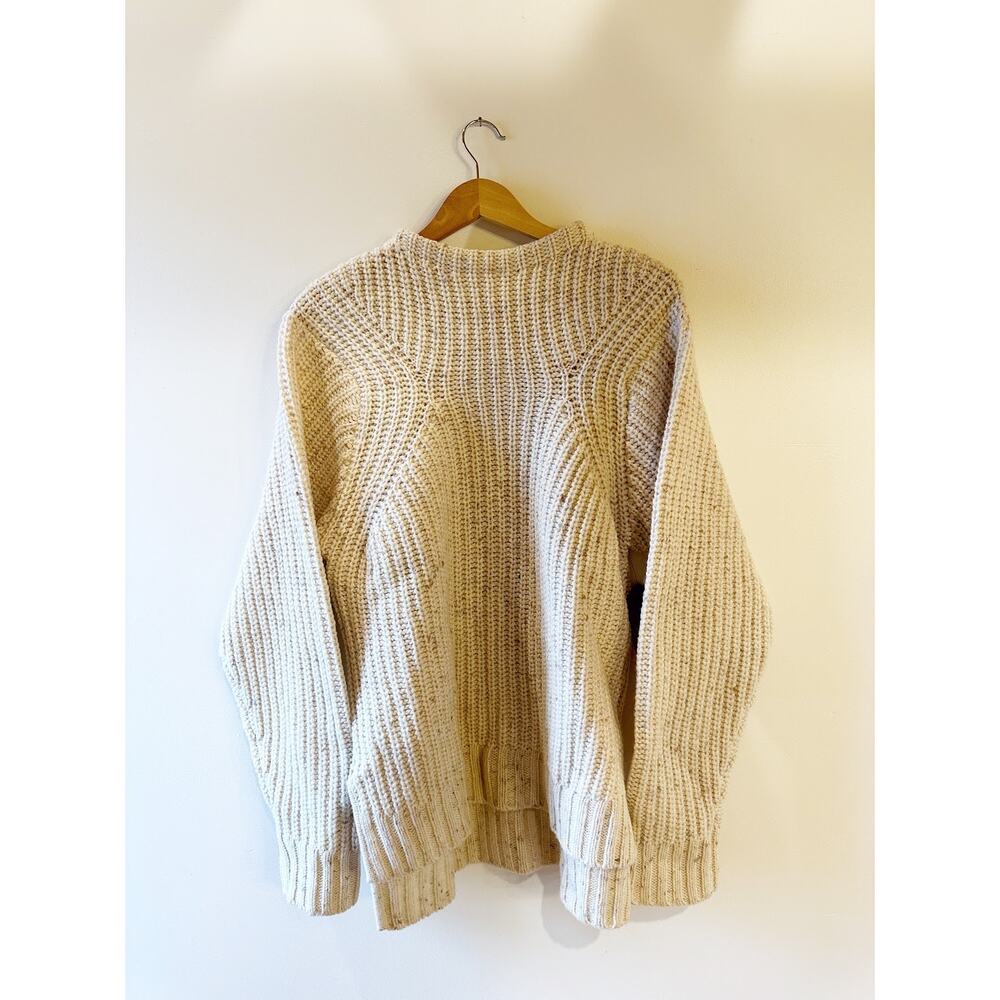 REI Cream Cowl Neck Sweater